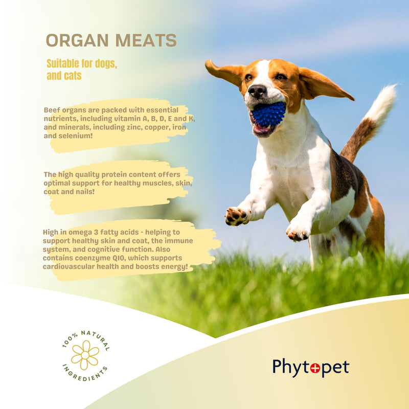 PhytoPet Ultimate Organ Mix | Freeze-Dried Beef Organ Multivitamin | Bioavailable Nutrition Booster for Pets | 90 Capsules | 30-Day Supply