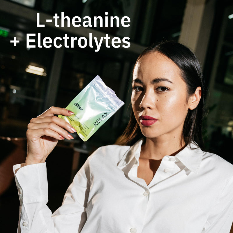 HIFLOW Calming Electrolyte Magnesium Gum | Stress Relief & Relaxing with L-Theanine | Sugar Free Stress Relief, Vitamin B12, Glycine, Electrolytes, Calcium (20pieces) 2 Pack