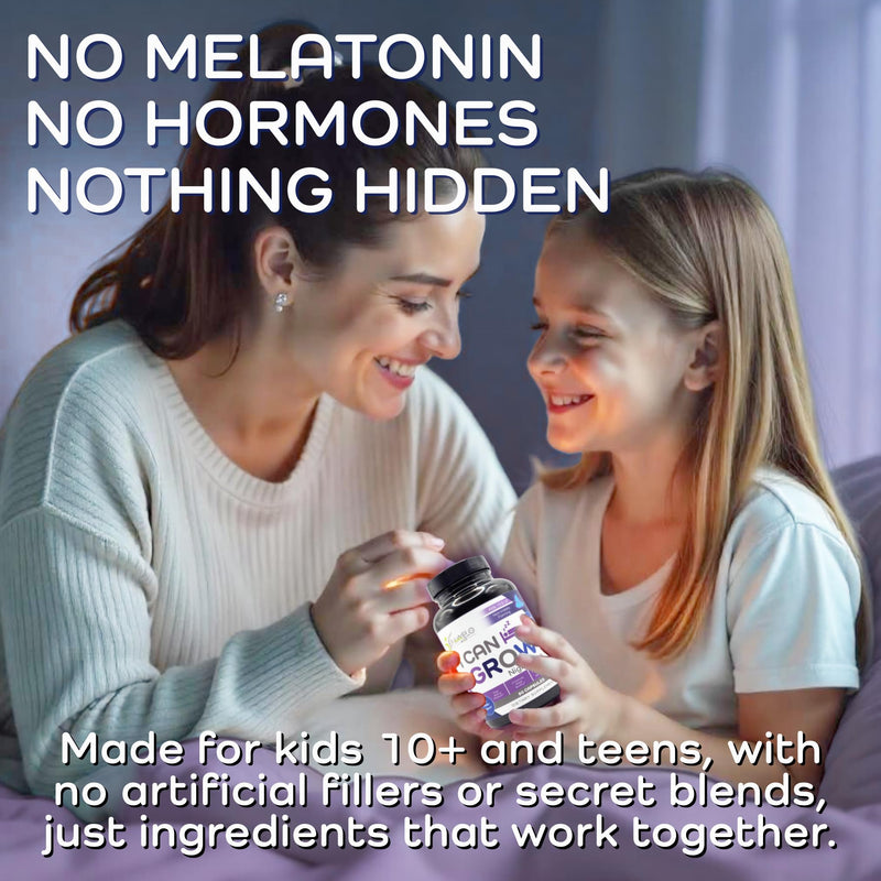 I Can Grow NightTime Kids Vitamins Multivitamin Sleep Aid | Magnesium for Kids with Magnesium Bisglycinate | Natural Calm & Recovery | magnesio complex | Vitaminas para Niños con Glicinato de Magnesio