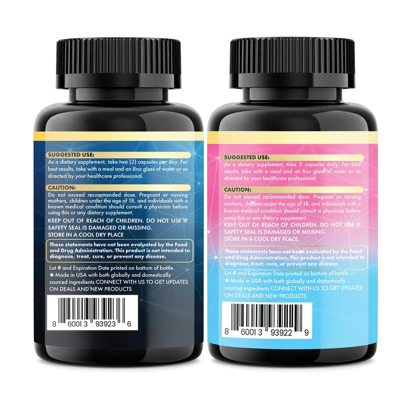 Cortisol & Collagen Bundle, Ashwagandha, Shining Serenity Set, 2 Pack | Ashwagandha, L-Theanine, Magnesium, Lions Mane, GABA, Bacopa, Collagen I-X, Folate, Biotin, Keratin 150 Count (Pack of 2)