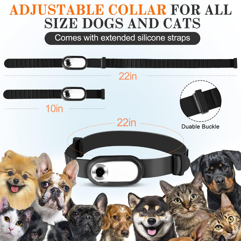 HD 1080P Dog Tracker Collar, No WiFi Needed Cat Collars Camera Sport/Action Camera with Video Records, Mini Body Cam Indoor/Outdoor Wireless Collar Pet Supplies/Stuff Designed for Dogs Birthday Gift - BeesActive Australia