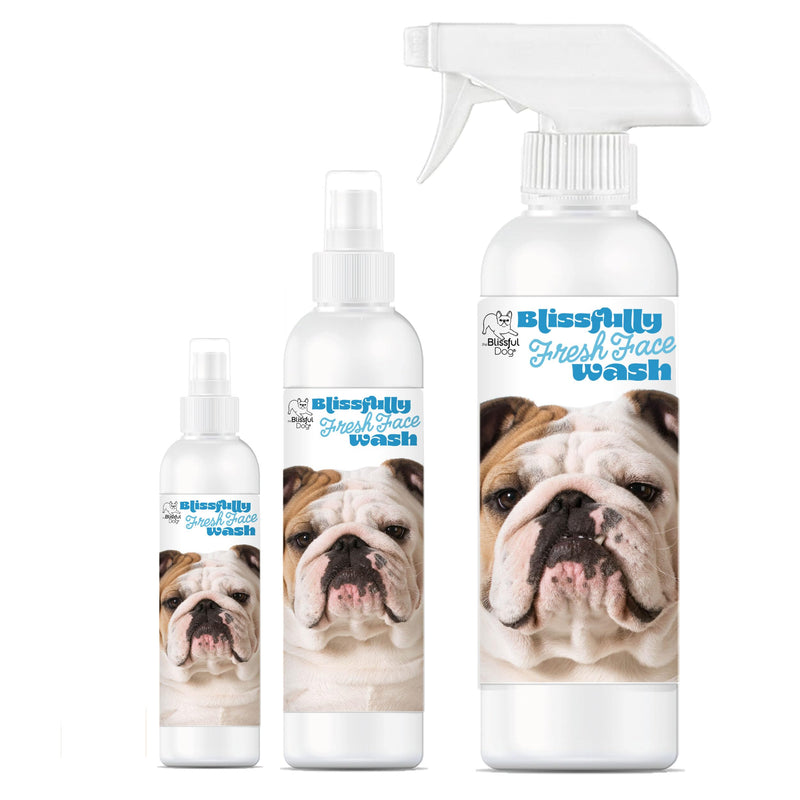The Blissful Dog Blissfully Fresh Face Wash - Cleans Facial Folds and Wrinkles, 4-Ounce, Bulldog 4 Fl Oz (Pack of 1) - PawsPlanet Australia