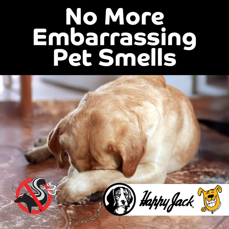 Happy Jack Mephidide Anti Skunk Shampoo for Dogs, Cats, Pets – Hypoallergenic Skunk Odor Remover for Dogs – Deodorizing Dog Shampoo (16oz) - PawsPlanet Australia