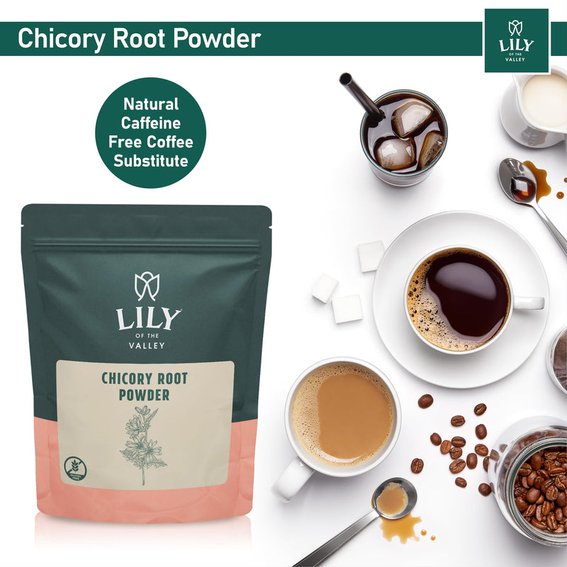 Lily of the Valley Chicory Root Powder - Soluble Fiber Powder - Dissolves Instantly in Hot Water or Milk - Vegan & Gluten-Free - Packed in Resealable Pouch (16oz, 453g) 16 Ounce - BeesActive Australia