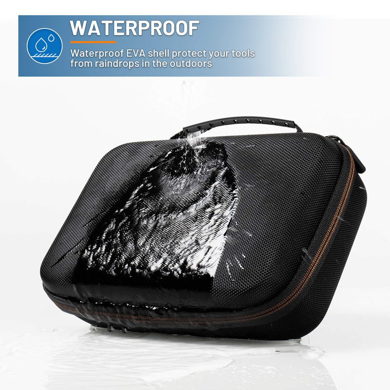 NIDAGE Original Endoscope Tool Case, Upgrad Large Capacity Hardshell Carrying Bag Storage Case Compatible with WiFi Borescope, 4.3in Inspection Camera with Cable Less Than 10M, Otoscope, Black Toolbox