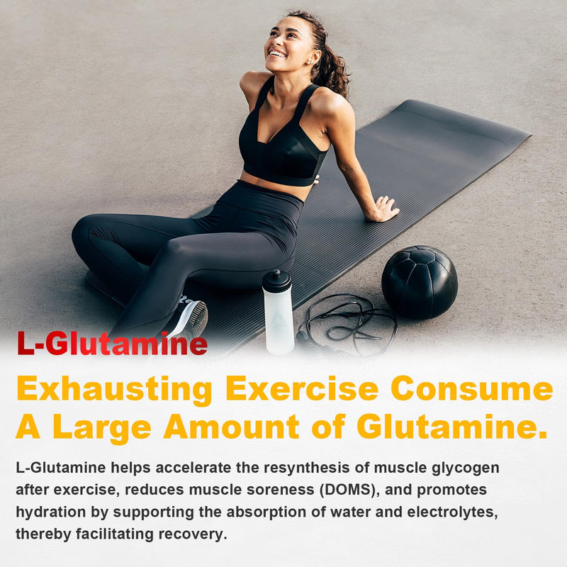 2 Pack L-Glutamine Gummies 1000mg, Glutamine Supplement for Women & Men, with BCAAs, Magnesium & NAC, Support Gut, Muscle Health & Immunity, Vegan, Non-GMO, Gluten Free, Keto Friendly, 120 Count 60 Count (Pack of 2)
