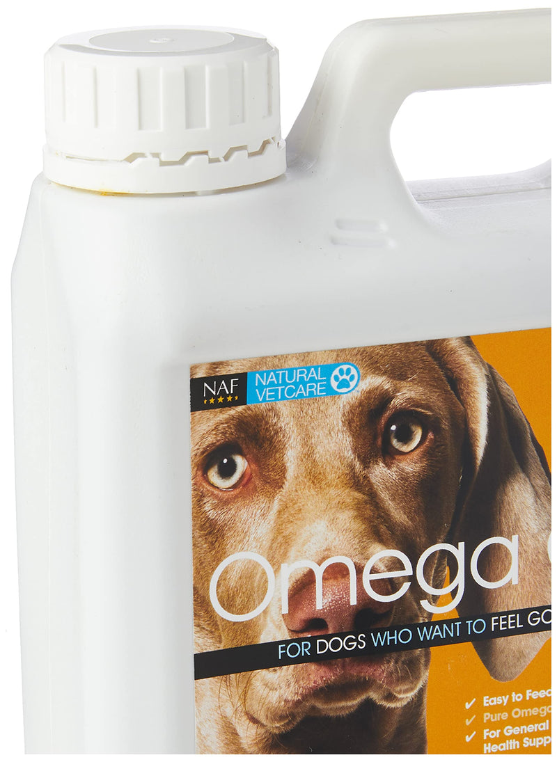 Natural VetCare Omega Oil for Dogs 1000ml – Veterinary Strength Skin, Coat & Joint Supplement – With Omega-3, Omega-6, Biotin & Vitamin E – Supports Glossy Coat, Healthy Skin & Mobility