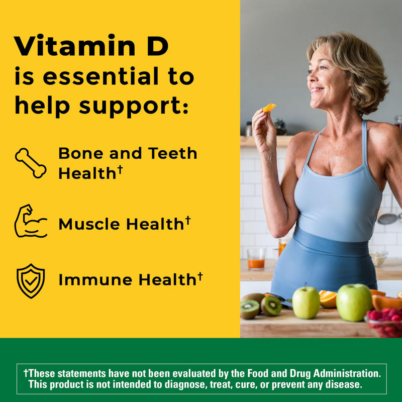 Nature Made Vitamin D3 5000 IU (125 mcg), 70 Fast Dissolve Tablets | Sugar Free, Extra Strength, Vitamin D Supplement for Immune Bone, Teeth and Muscle Health Support, 70 Day Supply 70 Count (Pack of 1)