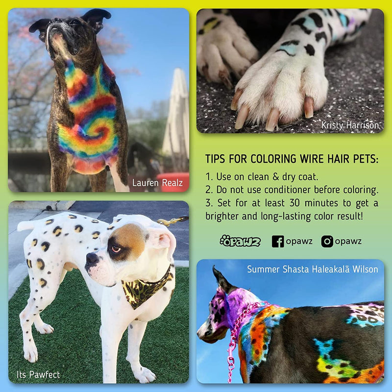 OPAWZ Permanent Dog Hair Dye, Pet Hair Dye Safely Used by Grooming Salons for a Decade, Pet Safe Dye Lasts Over 20 Washes, Bright Color for Dogs and Horses (Adrian Pink) Adrian Pink - BeesActive Australia