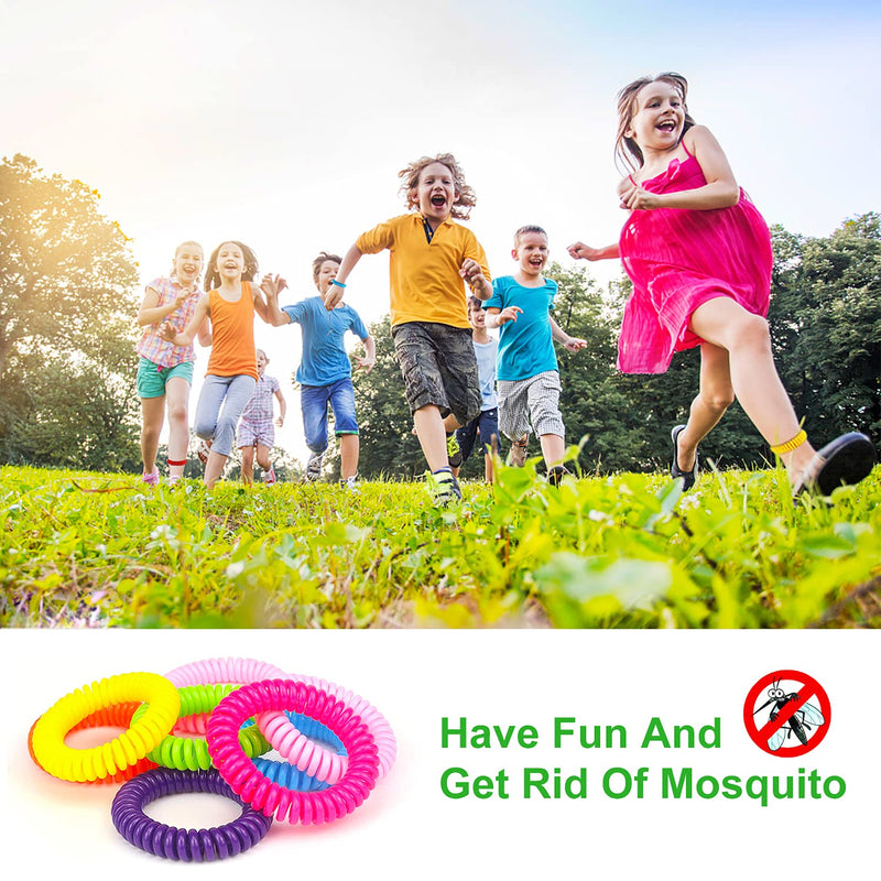 40 Pack Mosquito Repellent Bracelets, Individually Wrapped DEET-Free Insect & Bug Repellent Wrist Bands for Kids & Adults Outdoor Camping Fishing Traveling - BeesActive Australia