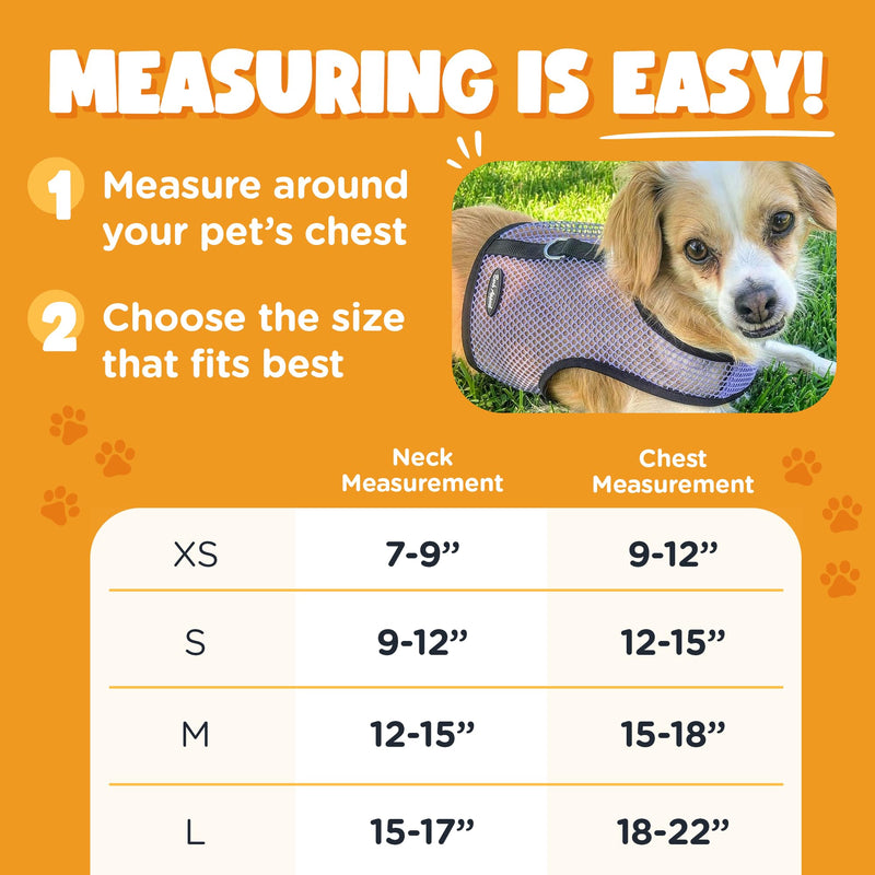 Bark Appeal Black Wrap N Go Dog Harness for Small-Medium Pets – Soft Solid Mesh Vest Harness for Dogs, Puppies, Kittens & Cats – Easy Buckle-Free Design for a Comfortable Fit – Large - BeesActive Australia