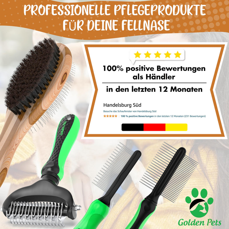 Test grade: Very good - Combination dog brush & cat brush I Smoothing and detangling I Suitable for short - medium-length fur I Dog comb for undercoat I + Free care manual 1 piece (pack of 1) combination brush - BeesActive Australia