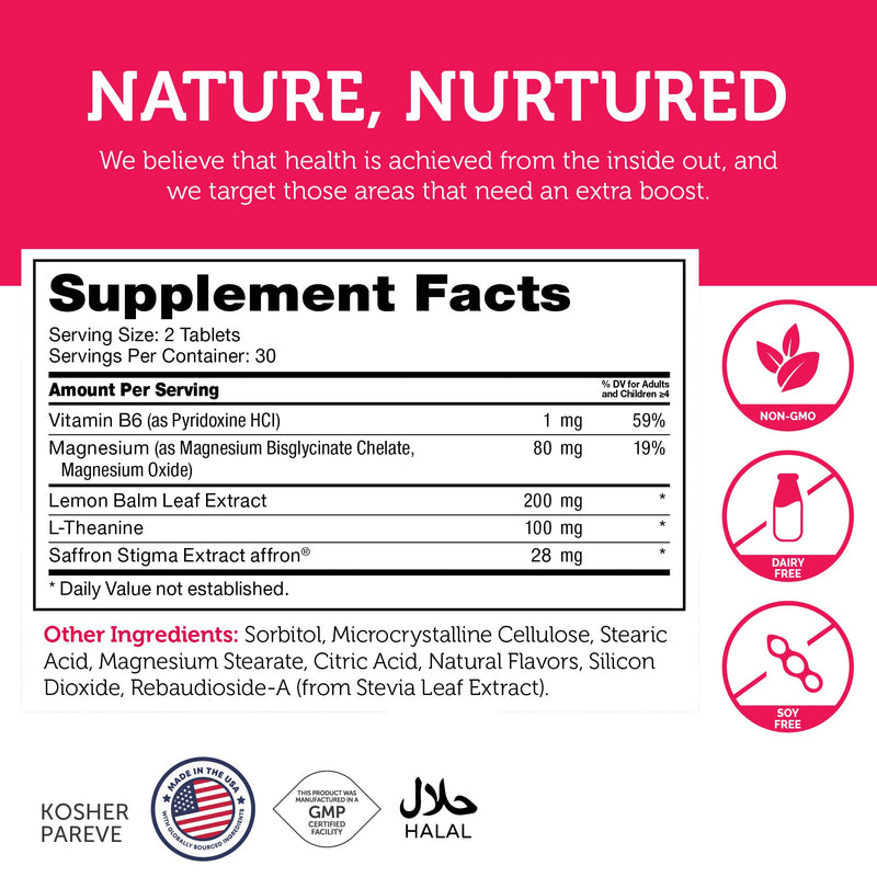 Zahler ChildCalm, Kosher Fruit Punch Chewable Magnesium for Kids - Natural Calm, Mood Support, and Relaxation - Calming Kids Magnesium Supplement Childrens Magnesium, 60 Tablets