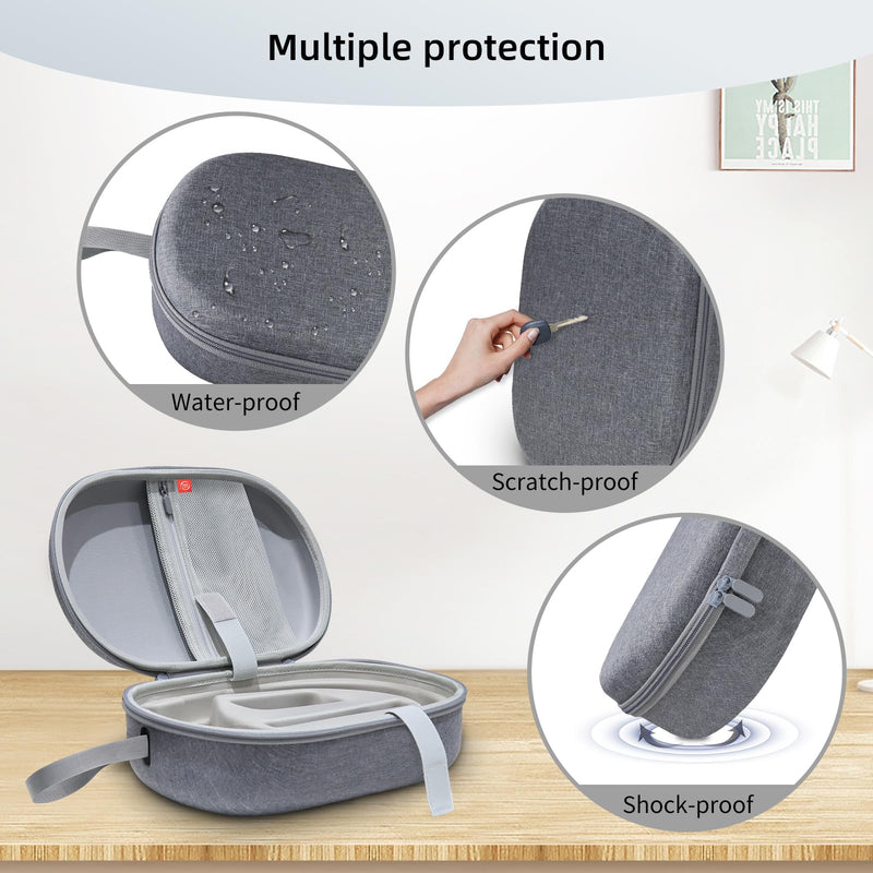 Travel Carrying Case Compatible with Vision Pro,Built-in Larger Storage,Shockproof Anti-Scratch Dual-Layer Oxford Protective Portable Case - BeesActive Australia