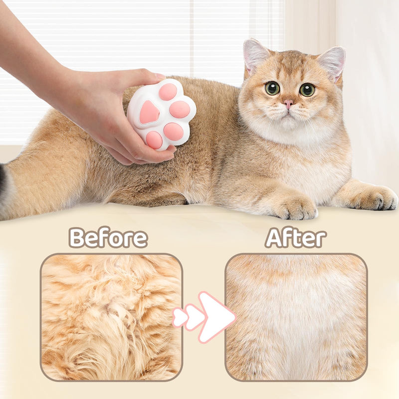 Steamy Cat Brush,4 In1 Cat Brush for Removing Tangled and Loose Hair, Steam Cat Brush for Massage, Hair Removal Comb for Pet - BeesActive Australia