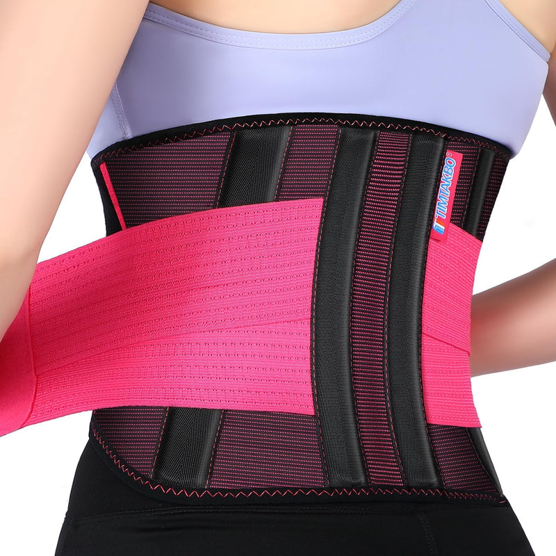 2.0 Version Lower Back Brace for Pain Relief, Back Brace for women Lifting at Work, Back Brace for Herniated Disc and Sciatica, Back Support Belt for Women (Red,S/M Fits 26"-32"Belly Waist) Red Small/Medium (Pack of 1) - BeesActive Australia