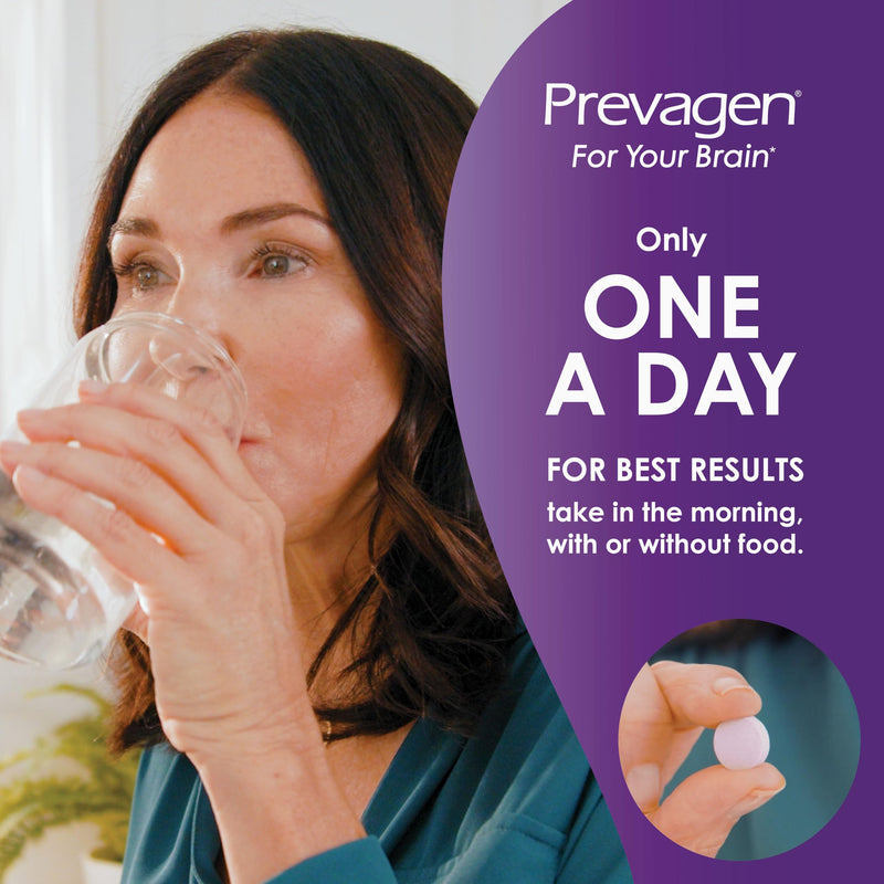 Prevagen Regular Strength Mixed Berry Chewables with Storage Box, 1-Pack | For Your Brain, 1 Month Supply, 10mg Apoaequorin, 50mcg Vitamin D3, 30 Tablets per Bottle 30 Count (Pack of 1)