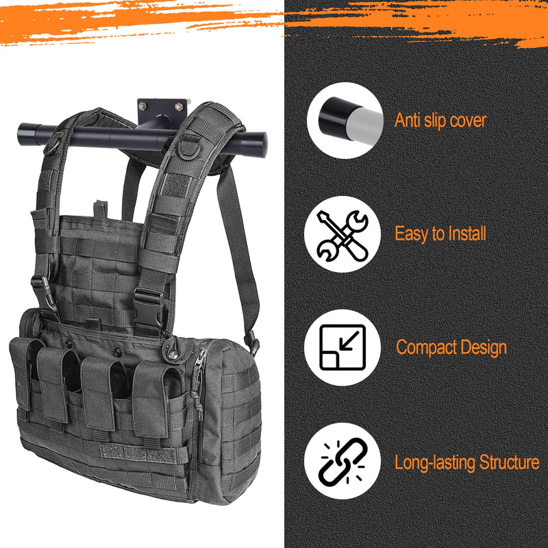 2 Pack Weight Vest Hanger, Weighted Vest Hanger Wall Mount,Weight Vest Wall Hangers, Heavy Duty Hangers for Weight Vests and Backpacks and Many Kinds of Weight Equipment