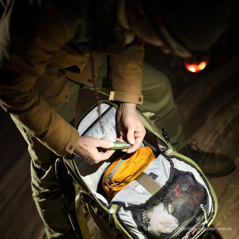 PETZL E+LITE Headlamp - Ultra-Compact Emergency 50 Lumen Headlamp, Designed for Hiking, Climbing, Running, and Camping