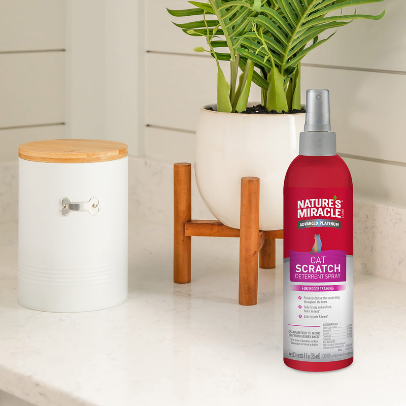 Nature's Miracle Advanced Platinum Cat Scratch Deterrent Spray, 8 Ounces, Discourages Destructive Scratching New Formula - 8oz - BeesActive Australia