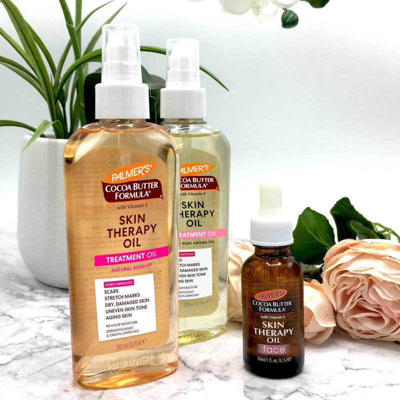 Palmer's Skin Therapy Rosehip Body Oil, Cocoa Butter Formula (5.1 Oz) | Deep Moisturizer for Dry Damaged Skin, Helps Improve appearance of Scars & Stretch Marks with Vitamin E & Rosehip Fragrance 5.1 Fl Oz (Pack of 1)