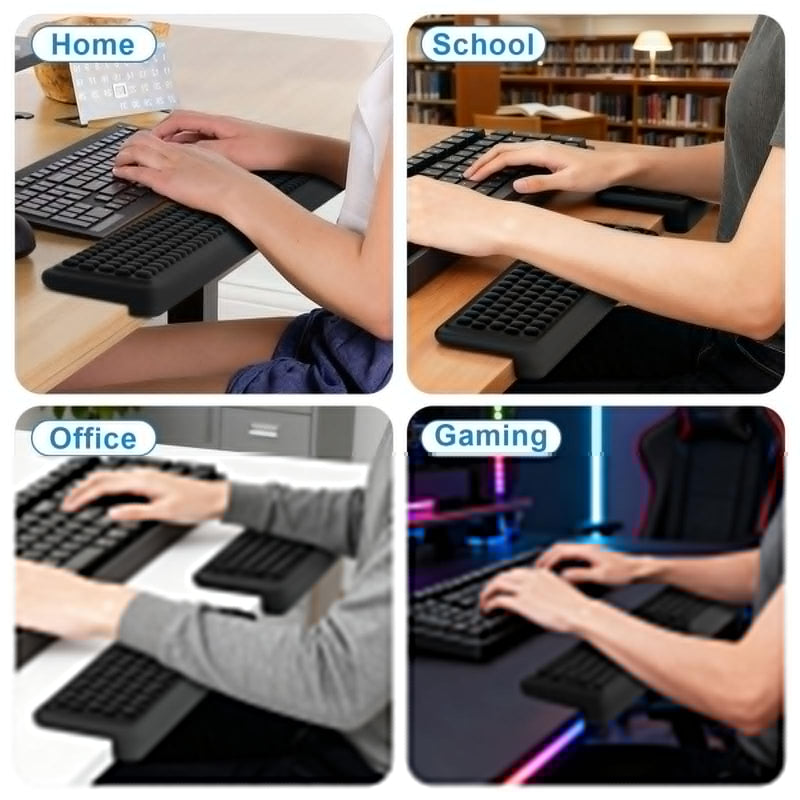 Arm Rest for Desk, L-Shaped Elbow Pad 2-Piece Set, Non-Slip Wrist Rest for Computer Keyboard Elbow Rest, Memory Foam Desk Wrist Support, Ergonomic Desk Edge Cushion for Office and Home Use - BeesActive Australia