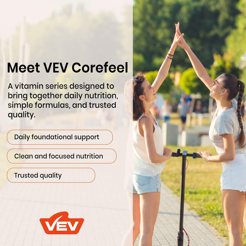VEV Corefeel Vitamin D3 K2 10,000 IU, 200 mcg K2, 120 Coconut Oil Softgels | K2 as MK-7, 2-in-1 Vitamins D & K, Easy to Swallow