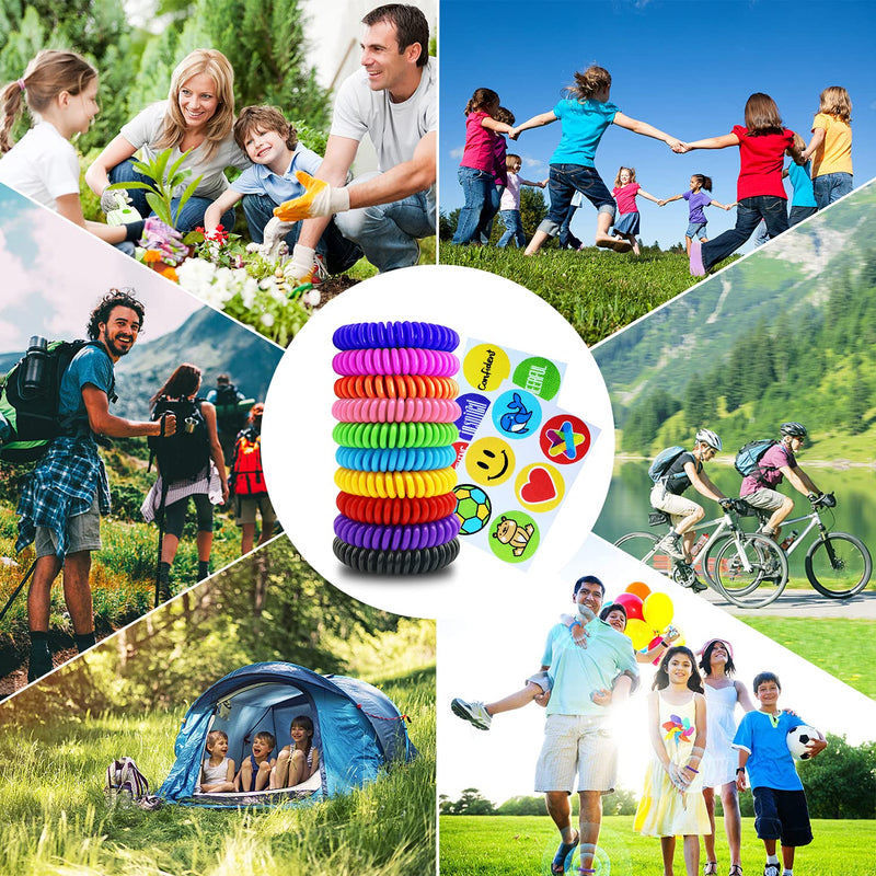 40 Pack Mosquito Repellent Bracelets, Individually Wrapped DEET-Free Insect & Bug Repellent Wrist Bands for Kids & Adults Outdoor Camping Fishing Traveling - BeesActive Australia