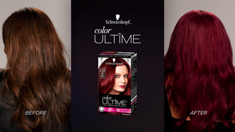 Schwarzkopf Color Ultime Hair Color, 5.23 Charcoal Fuchsia, 1 Application - Permanent Hair Dye for Vivid Color Intensity and Fade-Resistant Shine up to 10 Weeks (Pack of 2) 2 Count 5.23 סיה פחם