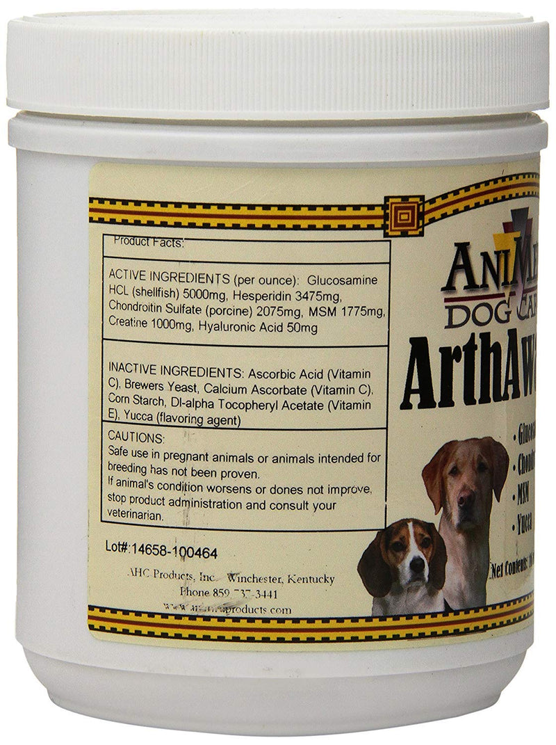AniMed Arthaway Powder Joint Tissue Supplement for Dogs, 16-Ounce - PawsPlanet Australia