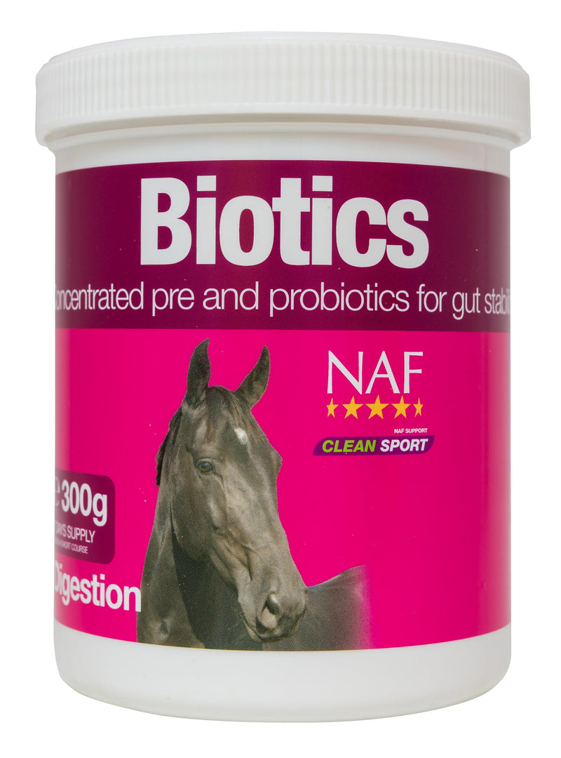 NAF Biotics 300g – Digestive Support Supplement for Horses – With Live Yeast & Prebiotics – Aids Gut Health, Nutrient Absorption & Digestive Balance – Ideal After Stress or Antibiotics 0.3 g (Pack of 1)