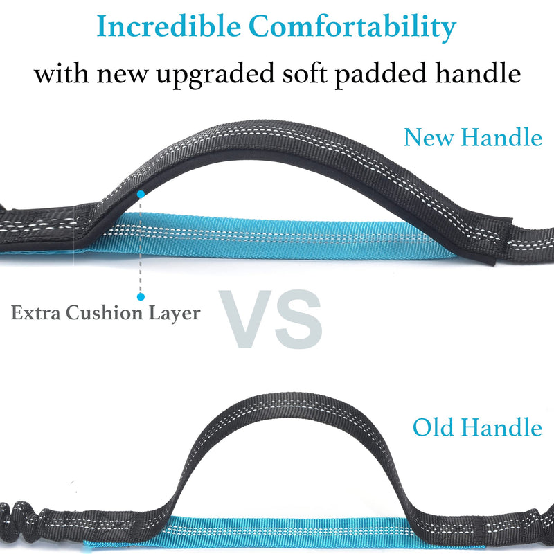 iYoShop Retractable Hands Free Dog Leash - Dual Handle Bungee Waist Leash for Small, Medium and Large Dogs (Medium/Large, 25-150 lbs, Black) Medium/Large - BeesActive Australia
