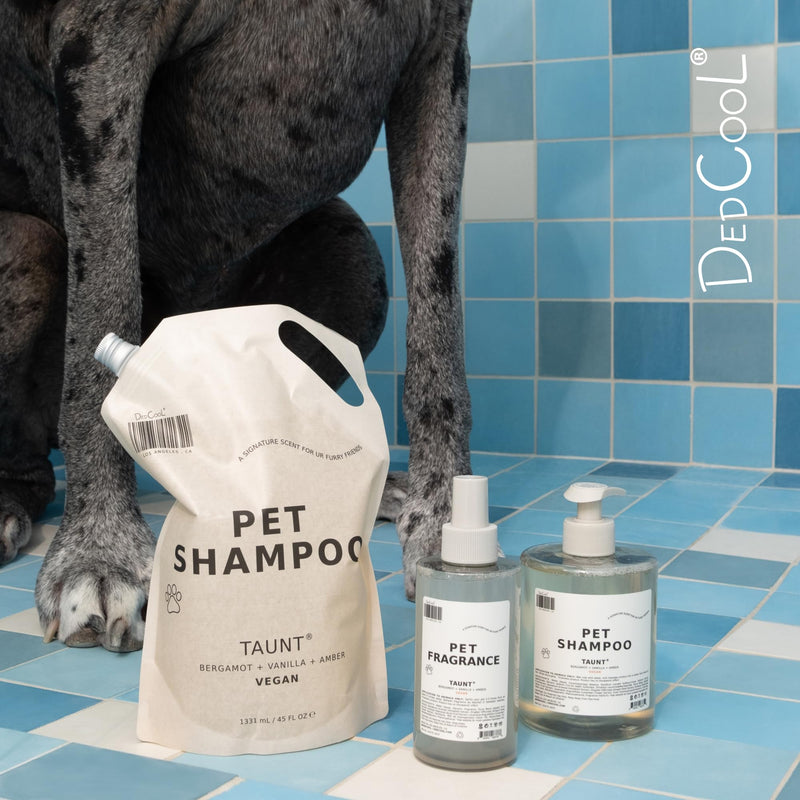 DedCool Pet Shampoo (01 Taunt, 16.9 oz) Tear-Free, for Sensitive Skin, Hypoallergenic, Dry Skin & Itch Relief, Deodorizing Shampoo & Conditioner for Dogs & Cats, Vegan, Clean, Non-Toxic 16.9 Ounces - PawsPlanet Australia