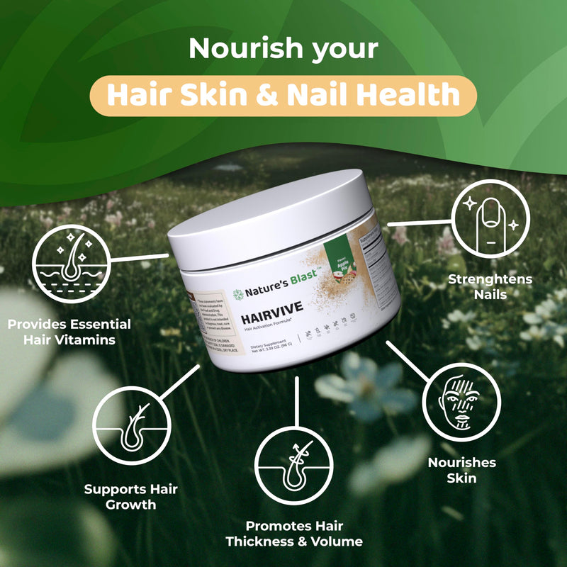 HairVive | Hair Growth Accelerator & Vitamins for Hair Loss | Hair Regrowth, Hair Vitamins, Biotin, Collagen, 30 Days Supply. Apple Pie Flavor