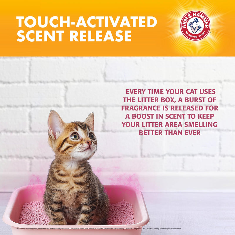 Arm & Hammer Cat Litter Deodorizing Crystals with Baking Soda Calming Litter Box Odor Eliminator Dissolving Crystals for Litter Odor Control Chamomile Scent 15 OZ Single Routine Litter Freshener Calming - Chamomile 15 Ounce (Pack of 1)