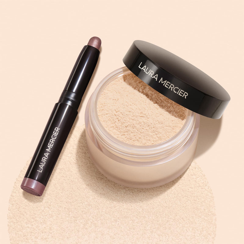 Laura Mercier Artistry Icons Set - Mini Translucent Loose Setting Powder and Mini Caviar Stick Eye Shadow (Amethyst)