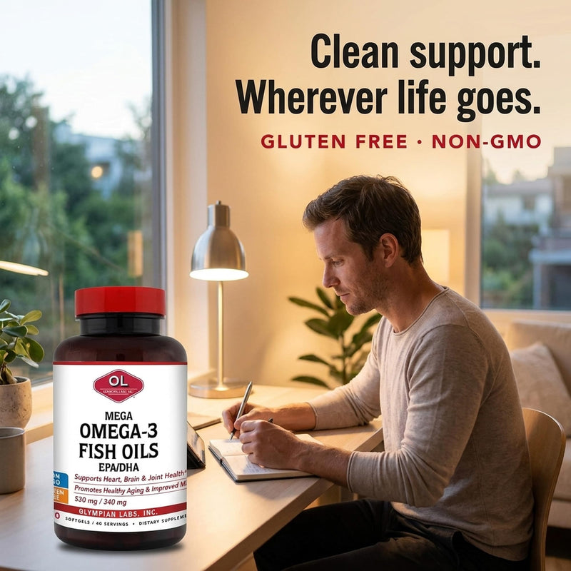 Olympian Labs Mega Omega 3 Fish Oils, 60 sevings,3148 1000mg 60 Count (Pack of 1)