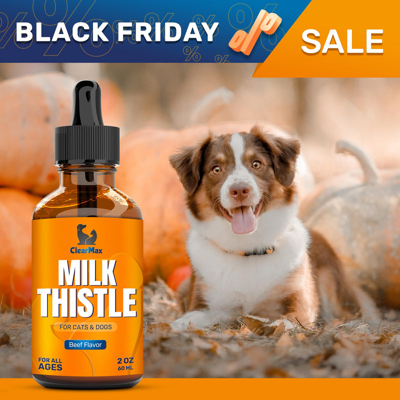 Milk Thistle for Dogs and Cats – Milk Thistle Supplement for Dogs and Cats – Kidney Support – 2 Oz - PawsPlanet Australia