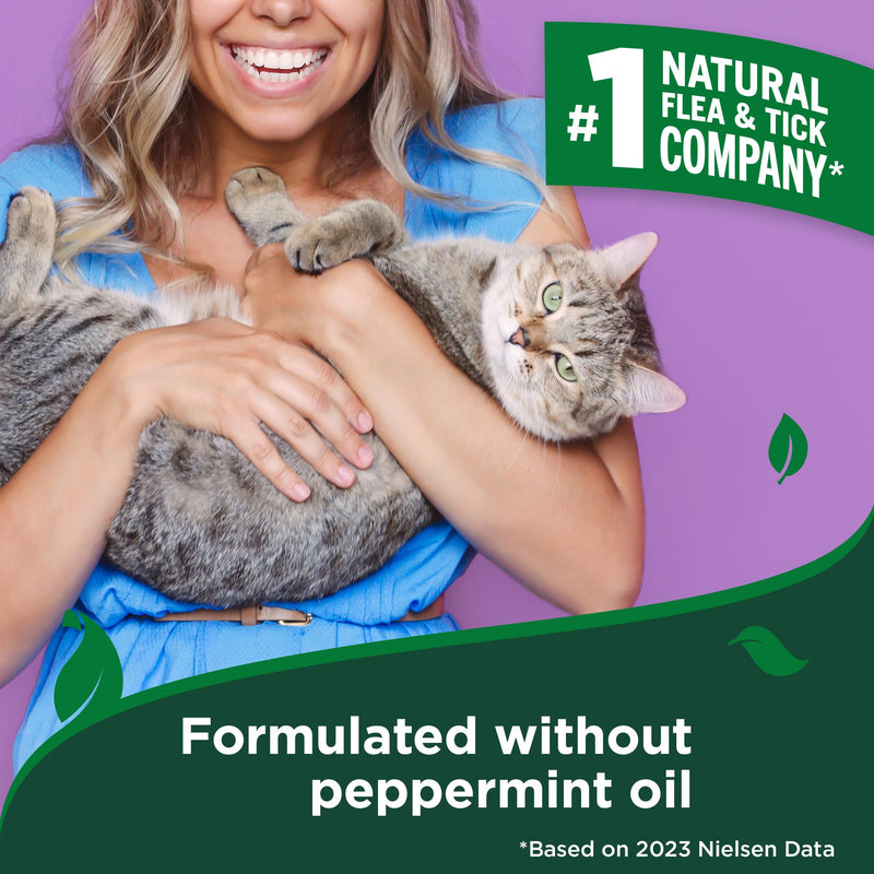 Vet’s Best Flea & Tick Waterless Bath for Cats – Cat Waterless Bath – Cotton Spice Scent – Natural Flea and Tick Prevention – Kills Fleas & Ticks on Contact – 8oz 5 oz - BeesActive Australia