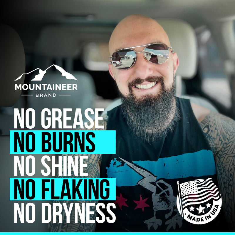Mountaineer Brand Natural Moisturiser with Fresh & Natural Scent | Bald Head Care for Men | Non-Greasy Scalp and Face Balm | Made in West Virginia | Protect | 2 Pack | 2oz Step 4 - Moisturize (2 Pack) - BeesActive Australia