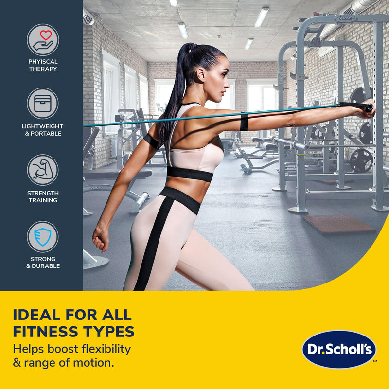 Dr. Scholl's Resistance Band W/Door Anchor (Light Resistance 10lb) - Balance, Stability, Joint Rehabilitation, Muscle Pain, Injuries, Arthritis 15lb - BeesActive Australia