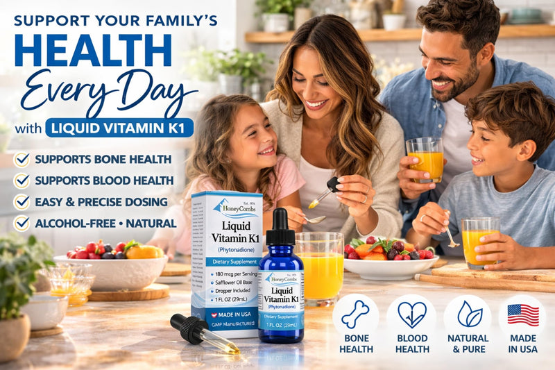 Vitamin K1 Liquid Drops, 1 oz | Safflower Oil, For Newborns and Adults, Oral Phytonadione Supplement, Made in USA 1 Ounce (Pack of 1)