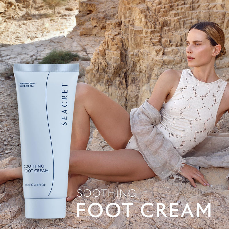 SEACRET Minerals Foot Cream, Enriched with Shea Butter, Tea Tree Oil and Dead Sea Minerals, 3.4 Fl Oz / 100 ml 3.4 Fl Oz (Pack of 1) - BeesActive Australia