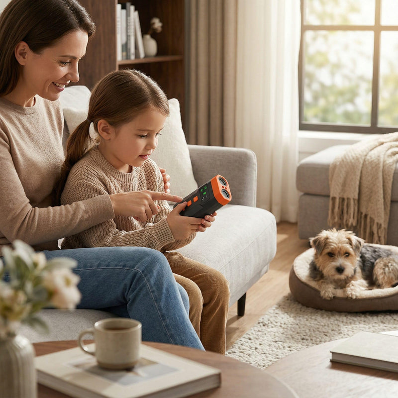 2026 New Ultrasonic Dog Bark Deterrent Device, 33FT Effective Range Indoor Outdoor Use, Safe & Humane Rechargeable Bark Control with Child Safety Lock to Effectively Correct Dog Barking Behavior