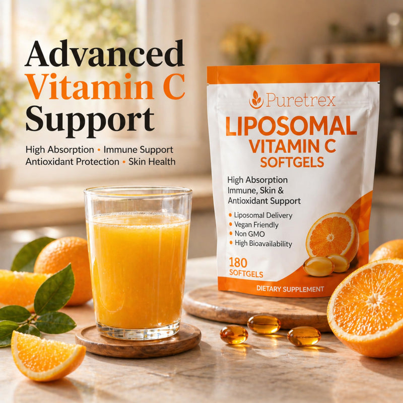 Liposomal Vitamin C 1000mg Softgels, 180 Vegan Softgels, Immune