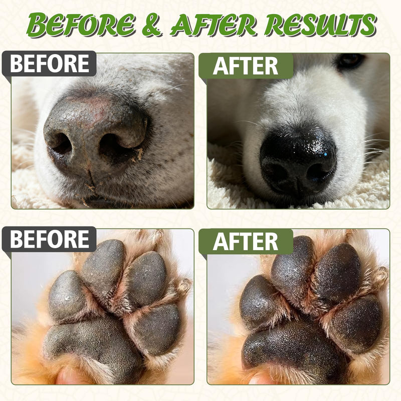 Dog Paw Balm & Nose Balm, Lick-Safe & Moisturizing | All-Natural Moisturizer & Soother for Dry | Deep Repair for Dry, Cracked Paws | Horse Hoof and Joint Care Friendly (Value Size 2.12oz) Value Size 2.12oz