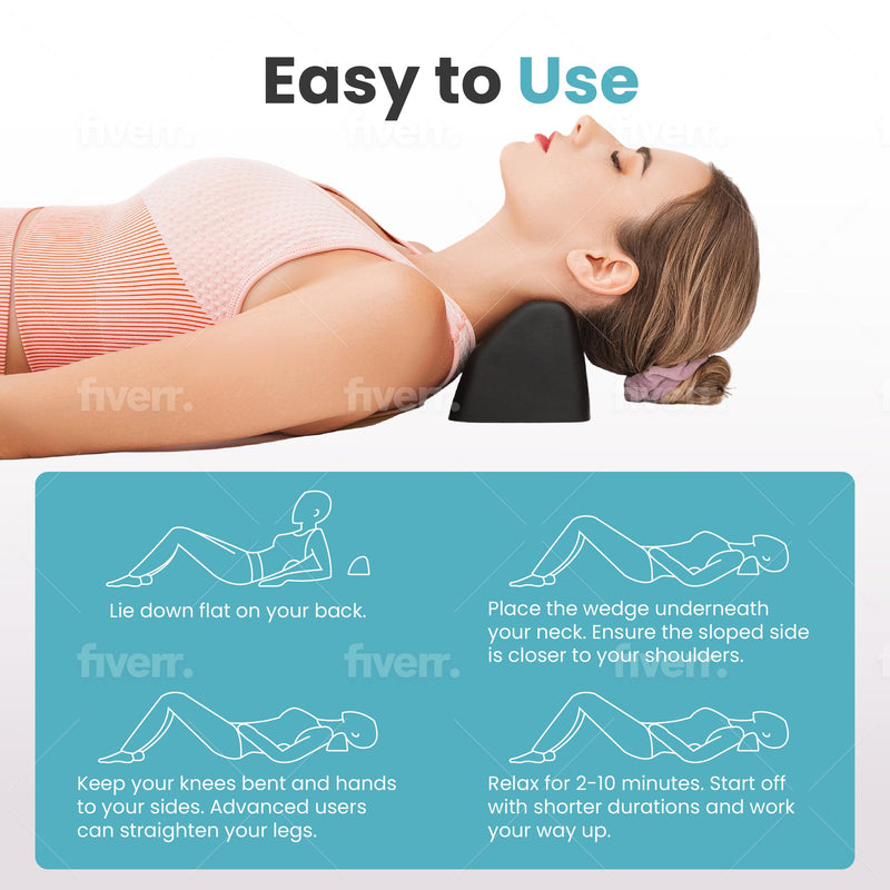 Occipital Release Tool, Cervical Traction Pillow for Pivtol Therapy & TMJ Relief, Neck and Shoulder Relaxer, Traction Device - BeesActive Australia