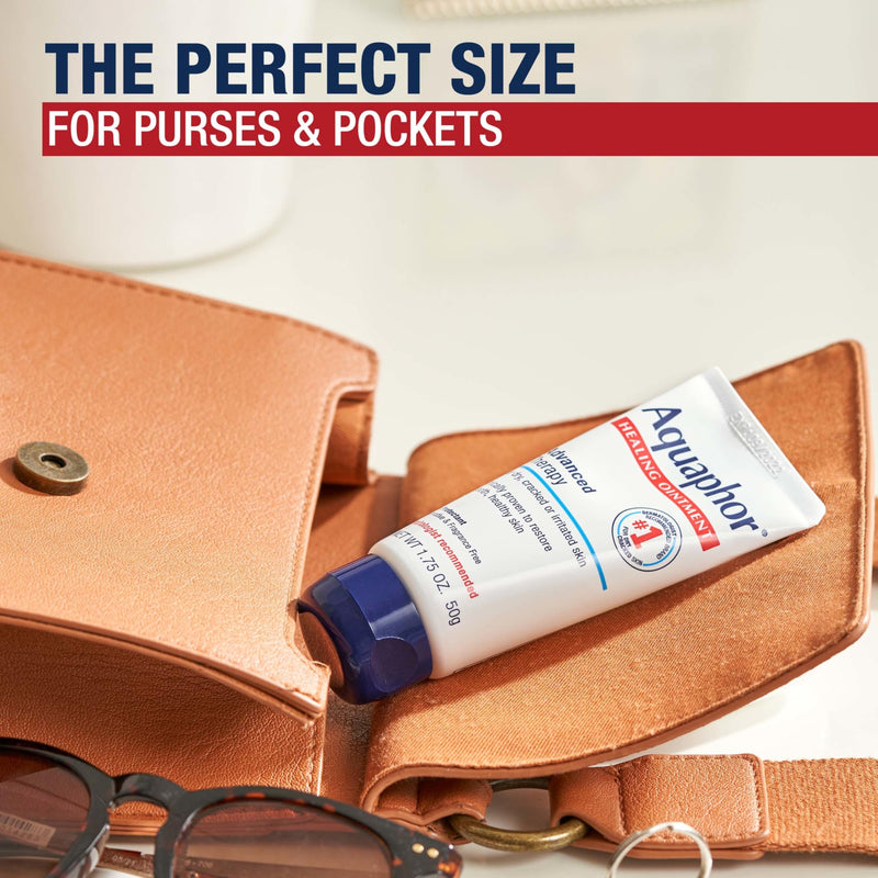 Aquaphor Advanced Therapy Healing Ointment, Hypoallergenic, Fragrance Free Body Moisturizer for Dry Skin and Minor Wound Care, Travel Size Skin Care Set, 1.75 Oz Tube, Pack of 3 1.75 Fl Oz (Pack of 3)