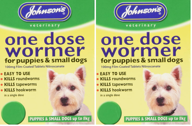 Johnson's Vet Easy One Dose Wormer, Size 1 (Pack of 2)