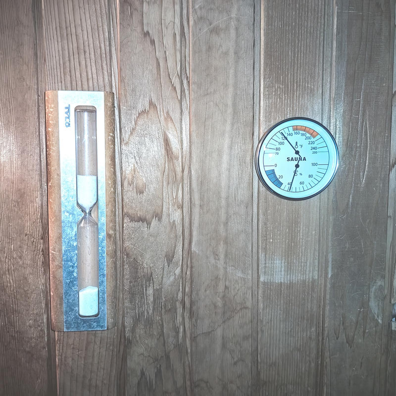 Sauna Thermometer and Hygrometer Combo – Precise Temperature & Humidity Gauge for Sauna Roomsk, Temperature Range 70-250°F, Humidity Range 0-100% - BeesActive Australia
